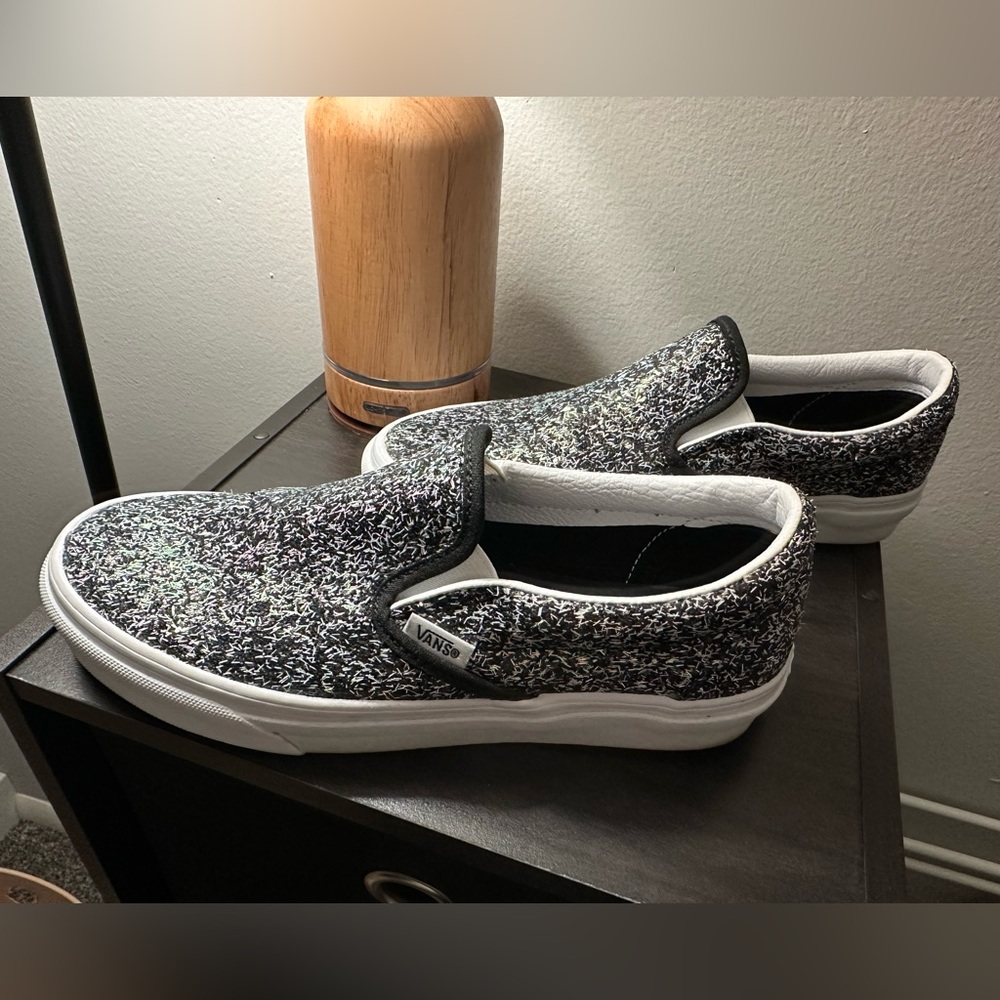 Vans Slip On- Sparkle Party; Size: 8